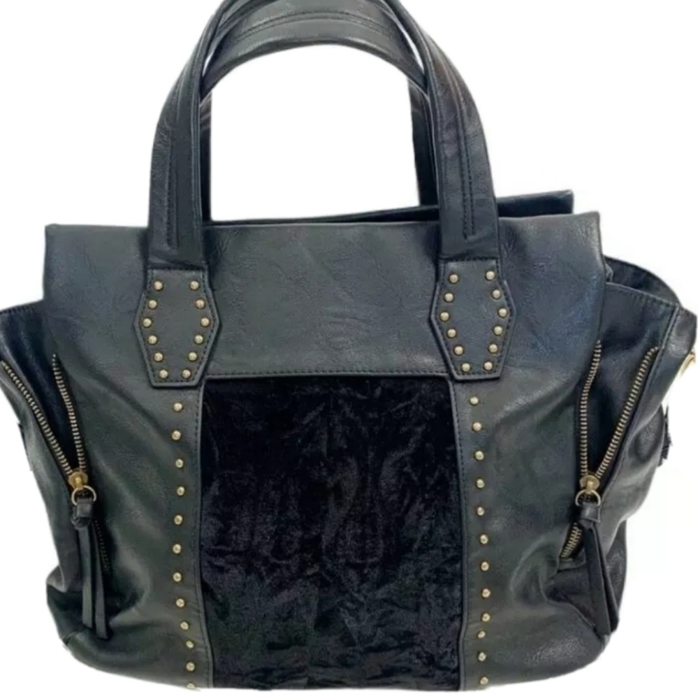 Target DV| Dolce Vita Black Crushed Velvet Bag Stu